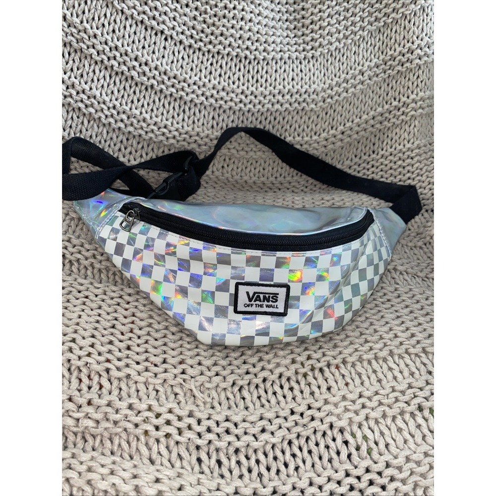 Vans Off The Wall Holographic Checkered Fanny Pack Belt Bag